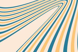 Visually stimulating graphic showing curved stripes in vibrant blue and yellow tones on a neutral beige background, perfect for artistic designs, presentations, and modern graphical elements vector