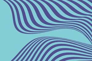 Abstract dynamic blue wave lines create a vivid and mesmerizing visual on a bright sky blue backdrop, perfect for modern design and creative backgrounds. vector