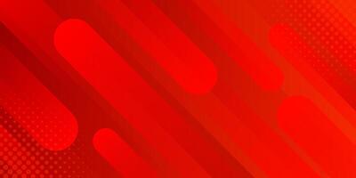 Red gradient abstract dynamic background with halftone. Modern geometric wallpaper. illustration vector