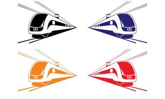 Train Outline illustration Isolated On A White Background vector