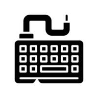 keyboard solid icon vector