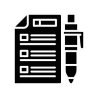 task solid icon vector
