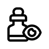 eye drop line icon. vector