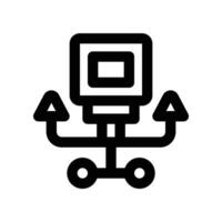 ventilator line icon. vector