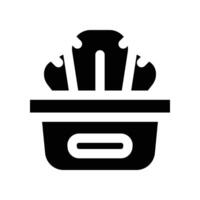 cactus solid icon. vector