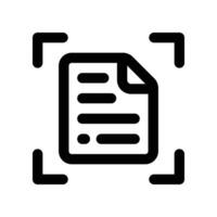 scan line icon. vector