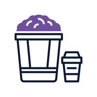 pop crone dual tone icon vector