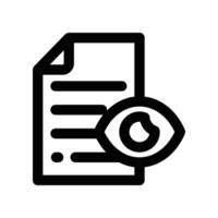 eye test line icon. vector