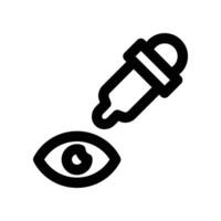 eye drops line icon. vector