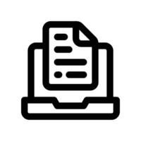 document line icon. vector
