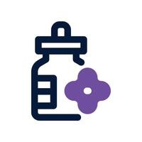 essential oil dual tone icon. vector