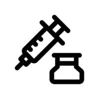 injecting line icon. vector