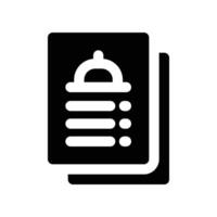 menu solid icon. vector