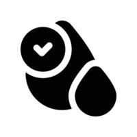 water solid icon. vector
