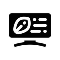 computer solid icon. vector