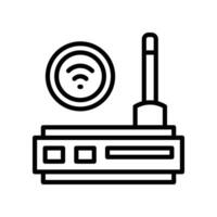 router line icon vector