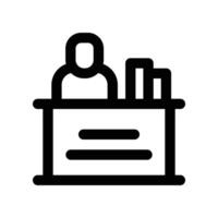 reception line icon. vector
