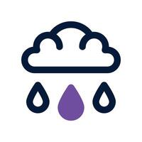 rain icon. dual tone icon for your website, mobile, presentation, and logo design. vector