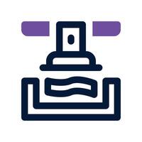 press icon. dual tone icon for your website, mobile, presentation, and logo design. vector
