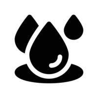 waterdrop icon. glyph icon for your website, mobile, presentation, and logo design. vector