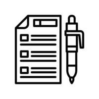 task line icon vector