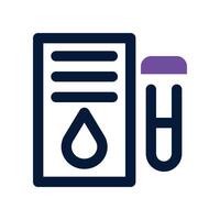 test dual tone icon. vector