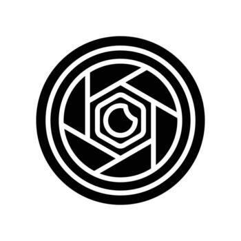 aperture solid icon vector