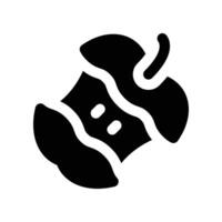 apple solid icon. vector