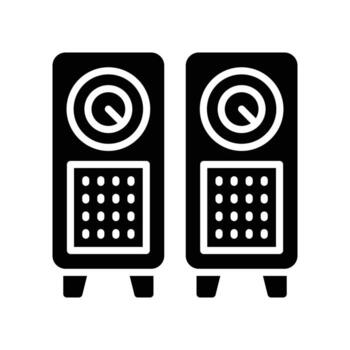 speaker solid icon vector