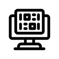binary code line icon. vector