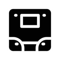 weighing scale glyph icon. vector