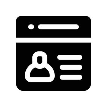 visa solid icon. vector