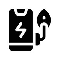 smartphone solid icon. vector