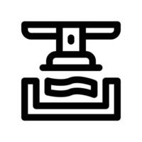press icon. line icon for your website, mobile, presentation, and logo design. vector