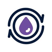 recycling water icon. dual tone icon for your website, mobile, presentation, and logo design. vector