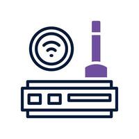 router dual tone icon vector