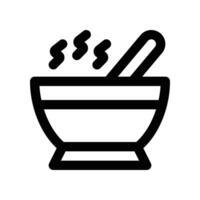 soup line icon. vector