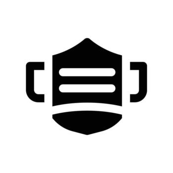 mask solid icon. vector