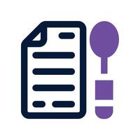 balanced diet dual tone icon. vector
