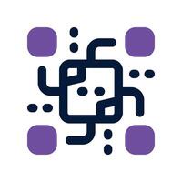 technology dual tone icon. vector