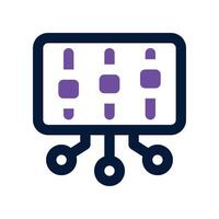 control dual tone icon. vector