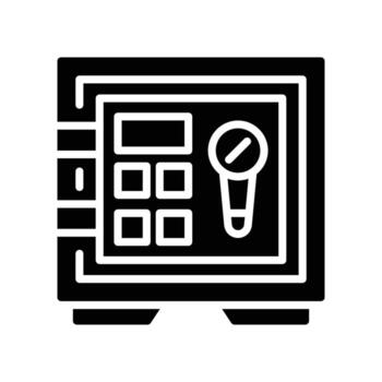 safety box solid icon vector