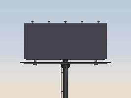 Billboard advertising on evening background for decoration vector
