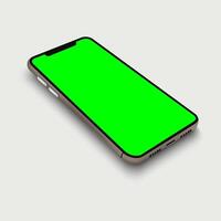 Screen display on mobile phone for decoration vector