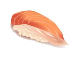 Salmon realistic on white background for decoration vector