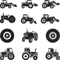 Farm tractor retro sketch. Flat tractor on white background. Red tractor icon - illustration. Agricultural tractor - transport for farm in flat style. vector