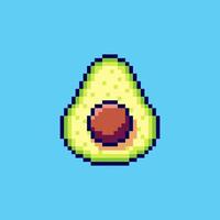 Pixel art Avocado game asset design vector