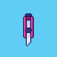 Pixel art Cutter game asset design vector