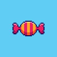 Pixel art Candy game asset design vector