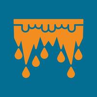 Icicle trendy lovely creative abstract illustration colorful useful design vector